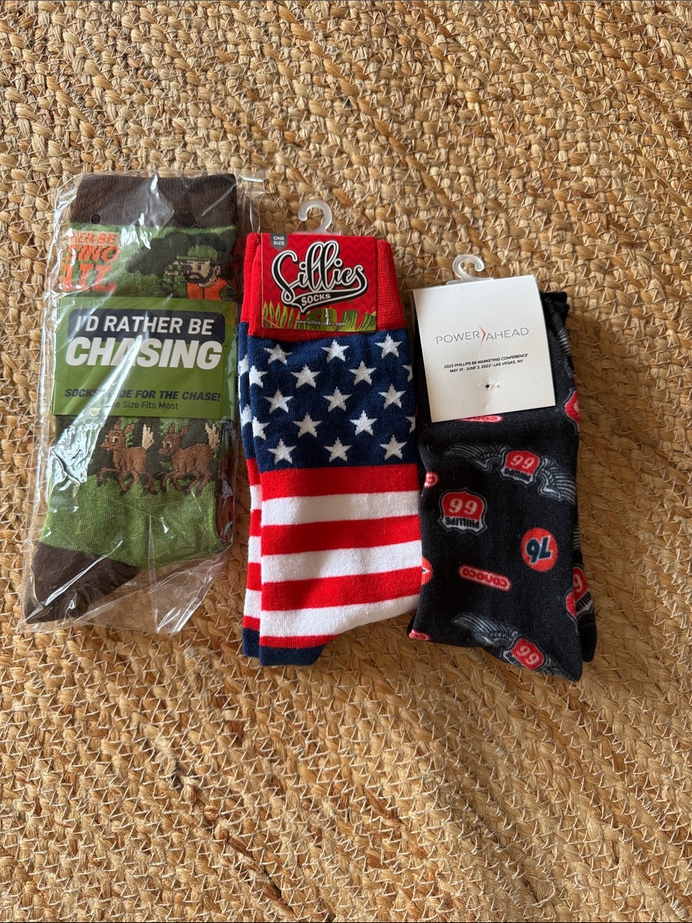 NWT 3 Pairs of Men's Novetly Socks One Size Fits Most